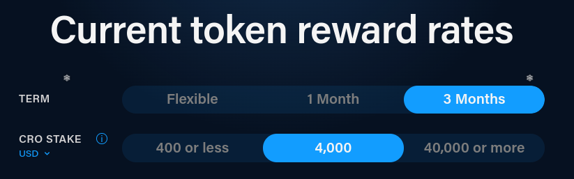 Current token rewards cryptocom